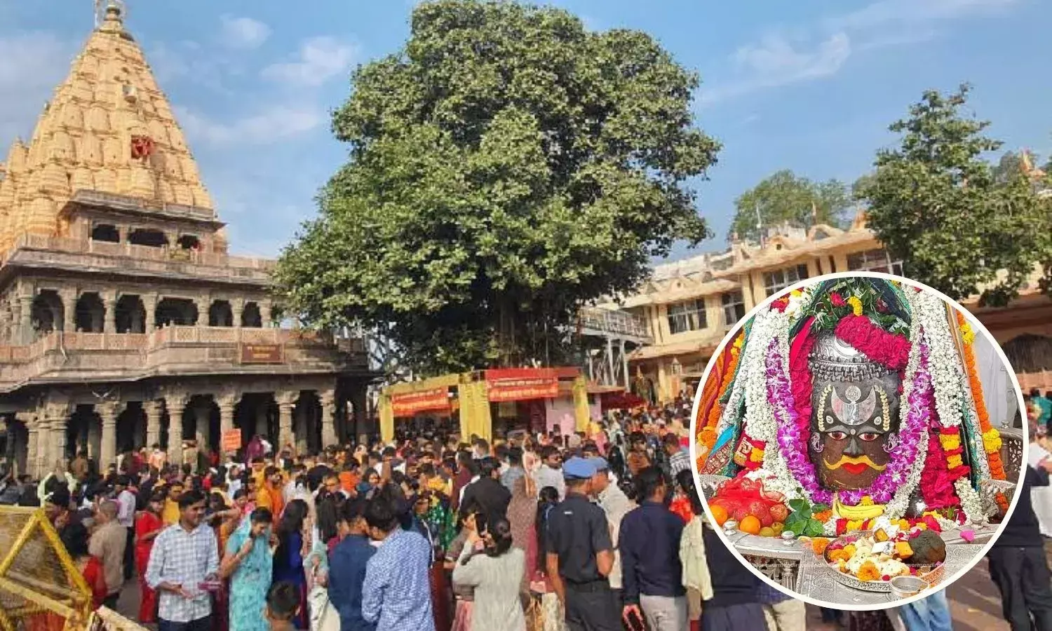 सावन शिवरात्रि पर महाकाल मंदिर में भक्तों का हुजूम, रजत मुकुट चंद्र से बाबा का अलौकिक श्रृंगार