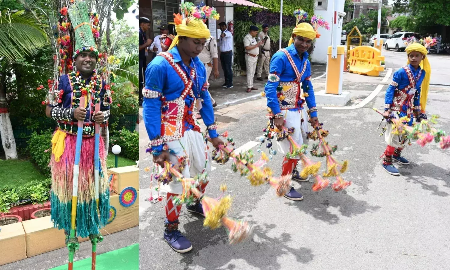 पारंपरिक लोक यंत्रों के साथ नाचा का आयोजन, सीएम हाउस की तस्वीरें हुई वायरल