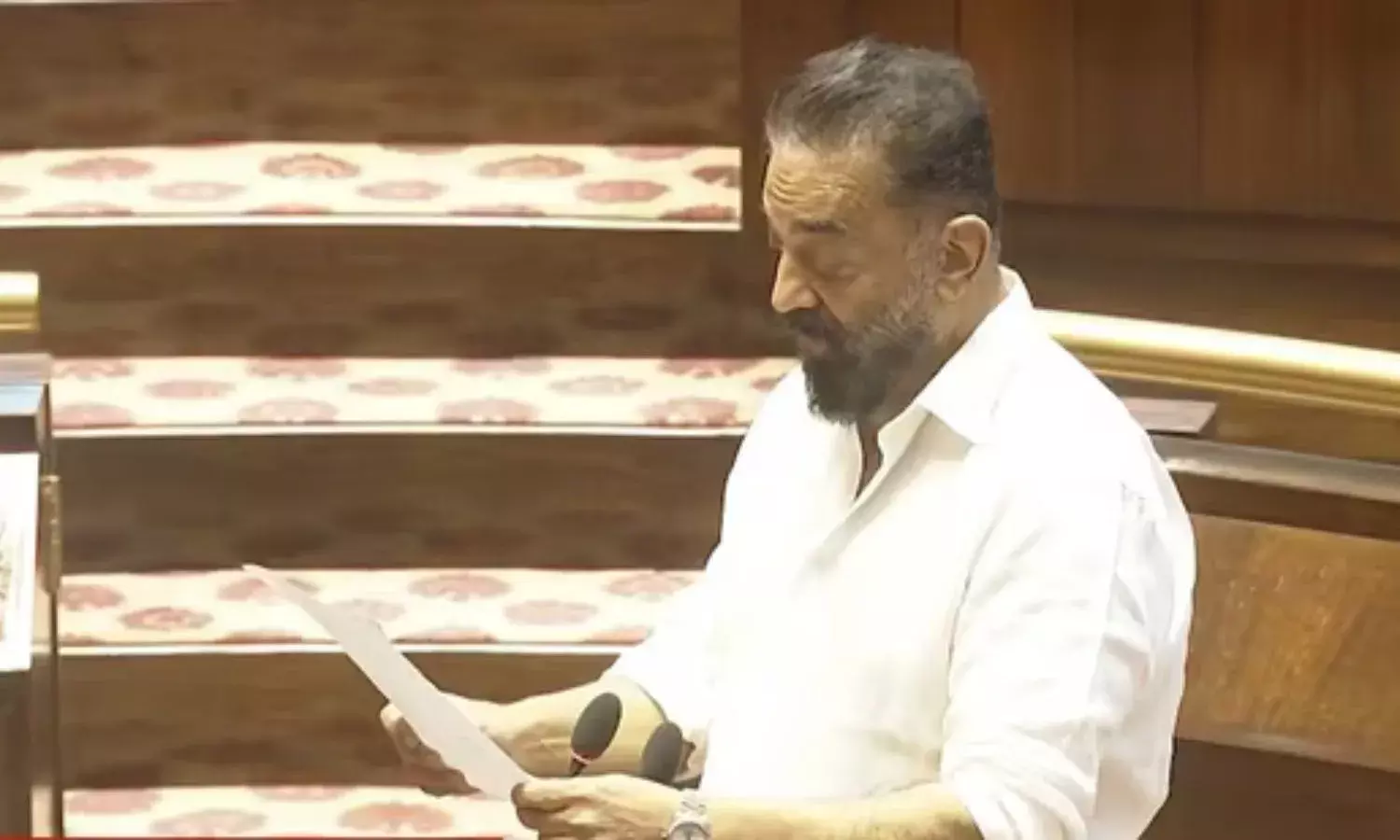 राज्यसभा सांसद के रूप में कमल हसन ने ली शपथ; DMK के साथ शुरू किया सियासी सफर