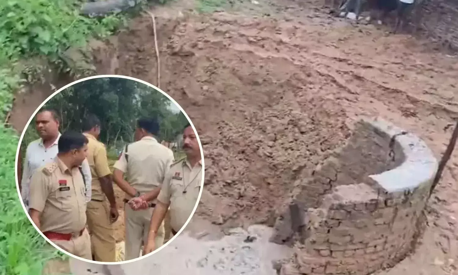 कुआं धंसने से एक ही परिवार के 3 लोग मलबे में दबे, रेस्क्यू ऑपरेशन जारी