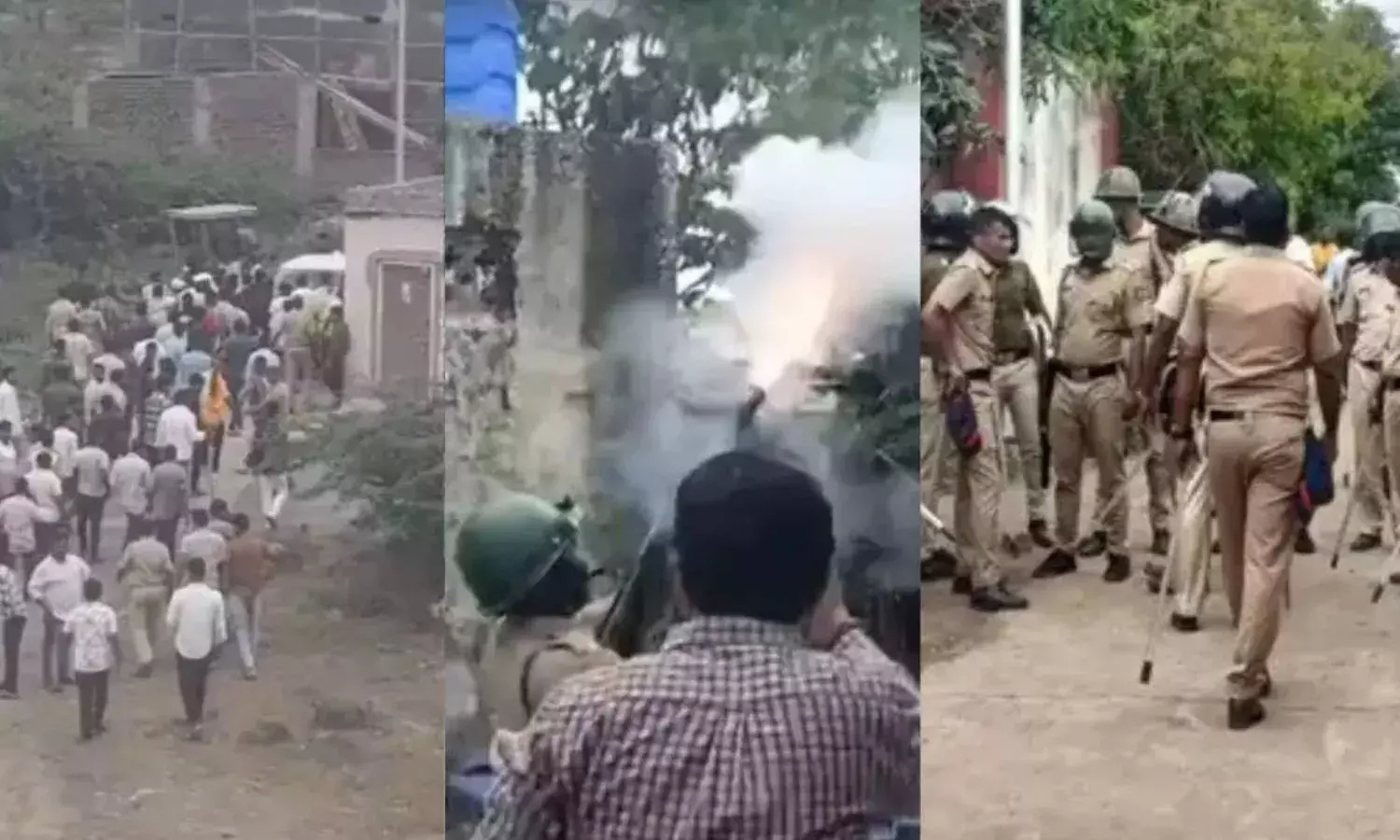 500 से अधिक लोगों के खिलाफ चार मामले दर्ज, 17  हिरासत में