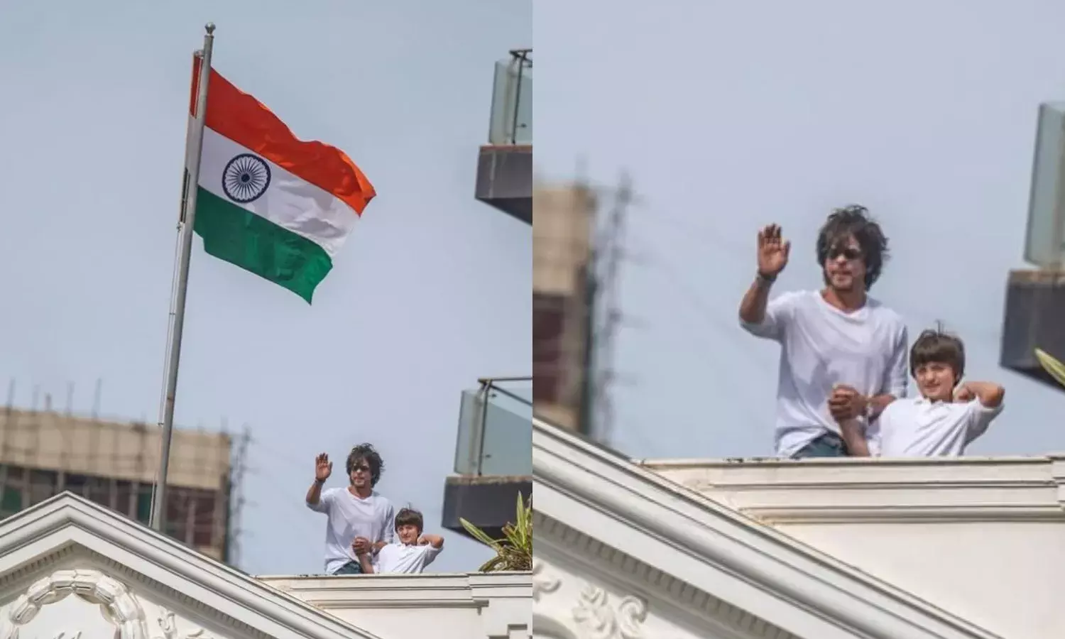 अबराम संग देशभक्ति के रंग में रंगे शाहरुख खान, बोले ‘आजादी हमारी सबसे बड़ी विरासत’ अबराम संग देशभक्ति के रंग में रंगे शाहरुख खान, बोले ‘आजादी हमारी सबसे बड़ी विरासत’