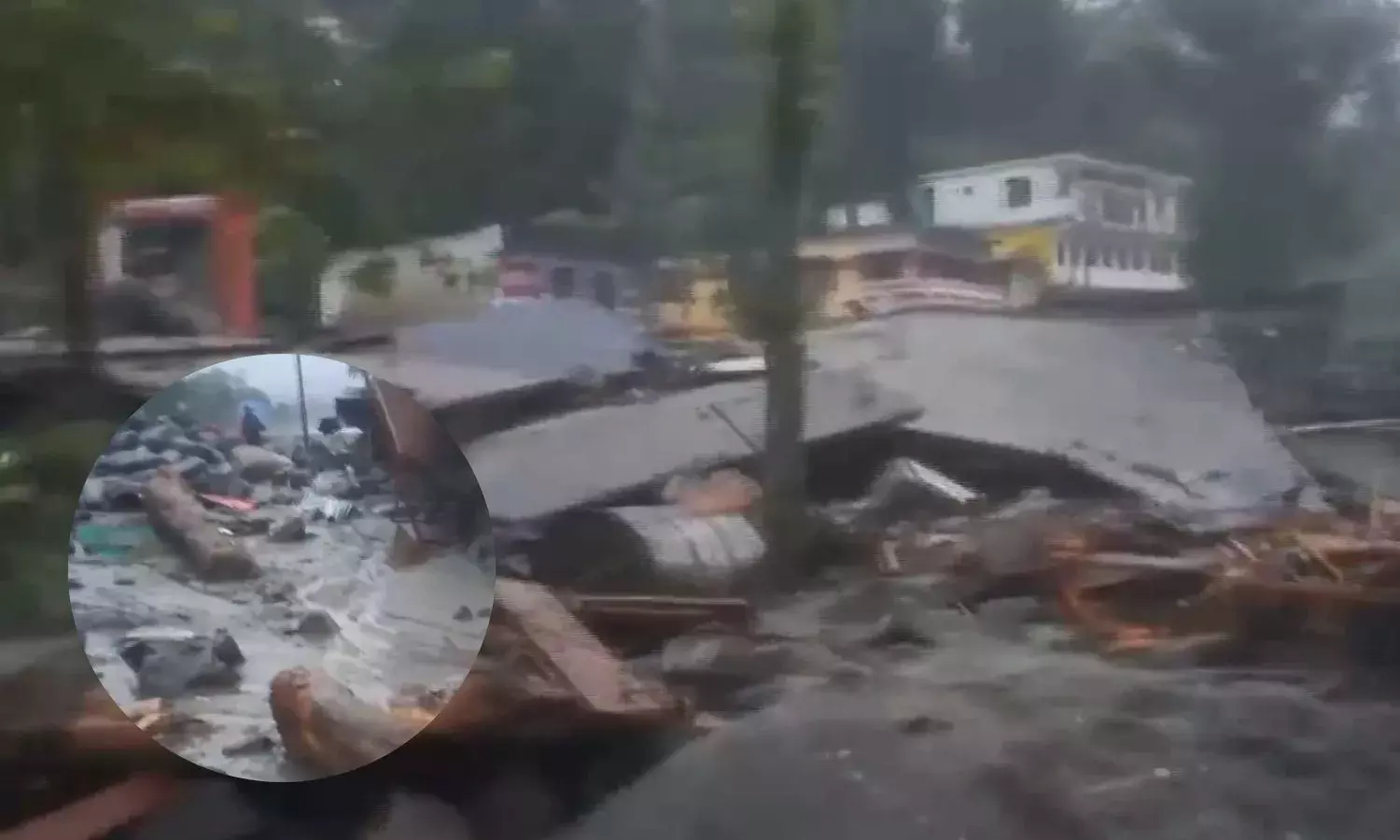 चमोली में फटा बादल , थराली गांव में तबाही, 2 लोग लापता