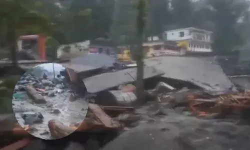 चमोली में फटा बादल , थराली गांव में तबाही, 2 लोग लापता