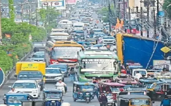 रायपुर में ट्रैफिक जाम की राहत फाइलों में गुम