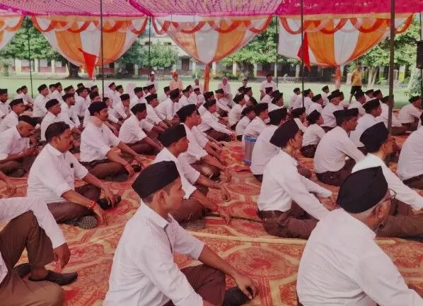 निकला पथ संचलनः ‘पंच परिवर्तन’ से राष्ट्र निर्माण का आह्वान