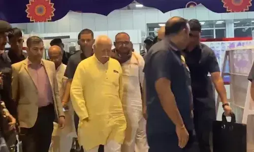 शताब्दी समारोह में शामिल होने जयपुर पहुंचे संघ सरसंघचालक डॉ. मोहन भागवत