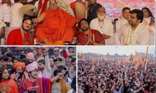 सनातन हिंदू एकता पदयात्रा का ठा. बांकेबिहारी मंदिर में भव्य समापन