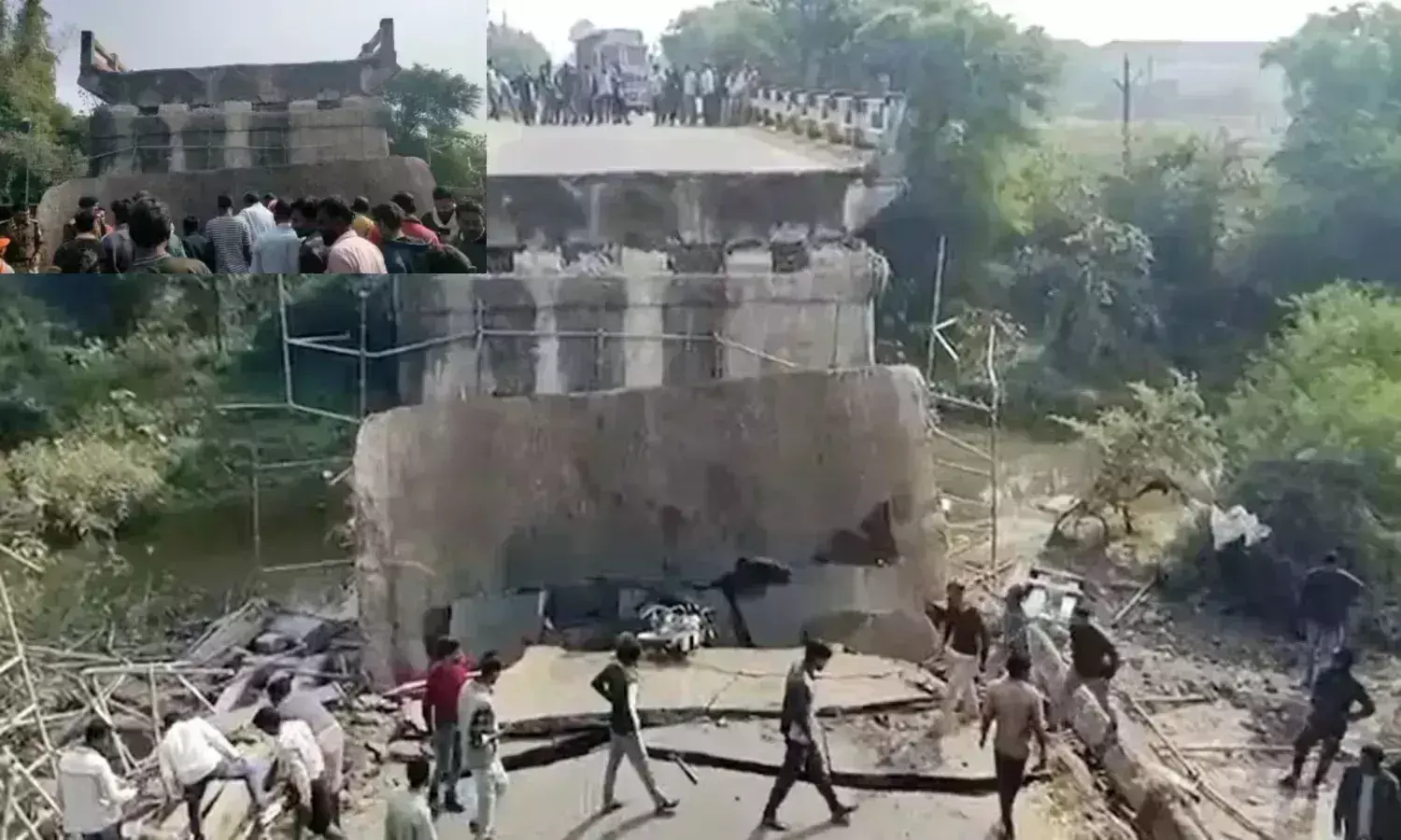 रायसेन में भीषण हादसा; भरभराकर गिरा 40 साल पुराना पुल, एक की मौत 10 से अधिक घायल रायसेन में भीषण हादसा; भरभराकर गिरा 40 साल पुराना पुल, एक की मौत 10 से अधिक घायल