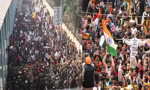 बांग्लादेशी हिंदू युवक की मौत पर दिल्ली में विरोध, VHP का बांग्लादेशी हाई कमीशन के बाहर प्रदर्शन बांग्लादेशी हिंदू युवक की मौत पर दिल्ली में विरोध, VHP का बांग्लादेशी हाई कमीशन के बाहर प्रदर्शन