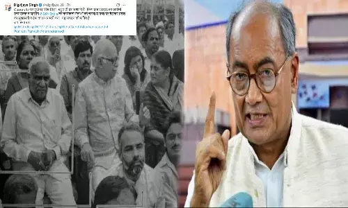 दिग्विजय सिंह ने फोटो शेयर कर RSS और PM मोदी की तारीफ, क्यों कहा-ये संगठन की शक्ति