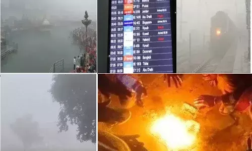 उत्तर भारत में कड़ाके की ठंड: गंगोत्री -22°C, राजस्थान और MP में कोहरा और शीतलहर