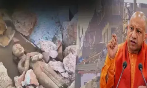 मणिकर्णिका घाट विवाद: काशी में योगी बोले-मंदिरों का पुनरुद्धार रोकने में जुटी कांग्रेस
