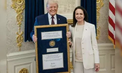 ट्रंप को नोबेल सौंप, संदेह-सवालों में घिरीं मचाडो