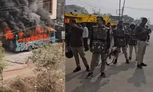 उज्जैन के तराना में हिंसा, बस और दुकान में आग, मंदिर के पास पथराव; 15 आरोपी गिरफ्तार