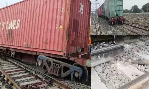 मक्सी स्टेशन के पास बड़ा हादसा टला, पटरी टूटने से ट्रैक से उतरे मालगाड़ी के डिब्बे