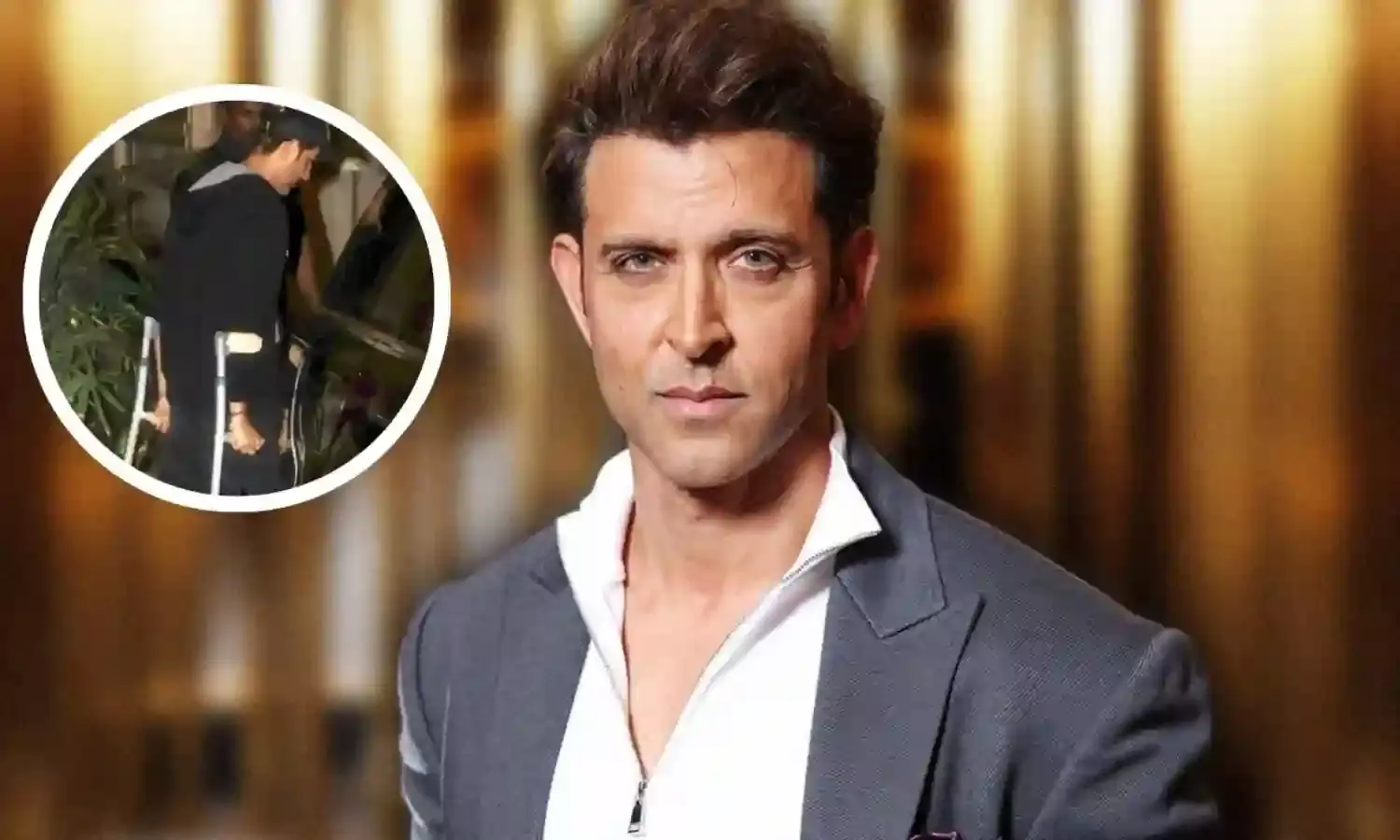 ऋतिक रोशन को लगी चोट , वॉकिंग स्टिक का सहारा लेते देखा, फैंस में बढ़ी चिंता