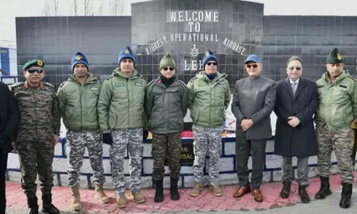 ऊंचाई की चुनौती पार, लेह एयरफोर्स स्टेशन का नया रनवे