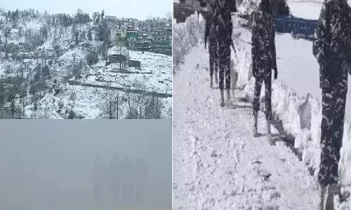 सर्दी का सितम: कालापानी में पारा माइनस 35°, UP में कोहरे से 11 गाड़ियों की टक्कर