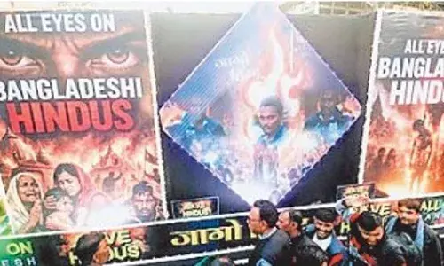 बांग्लादेश में हिंदुओं पर अत्याचार के खिलाफ अमेरिका के 25 शहरों में प्रदर्शन