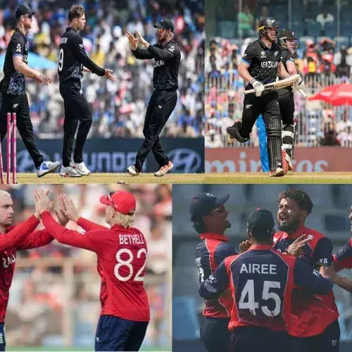 न्यूजीलैंड ने अपना बड़ा स्कोर चेज किया, नेपाल के सामने इंग्लैंड को जीतने में पसीने छूटे