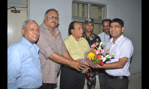 पुलिस अधीक्षक का किया सम्मान