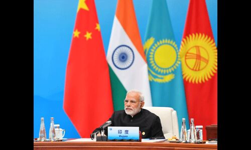 आठ देशों का एससीओ सम्मेलन  शंघाई में सिर्फ भारत ने किया चीन के वन बेल्ट वन रोड का विरोध