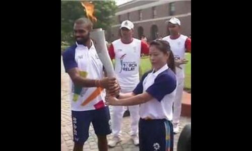 18वें एशियन खेल : मशाल रिले में मैरी कॉम,श्रीजेश सहित शामिल हुए 30 एथलीट