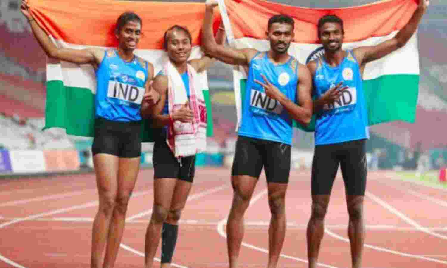 Asian Games 2018 : 4 गुना 400 कंपाउंड रिले में भारत ने जीता रजत