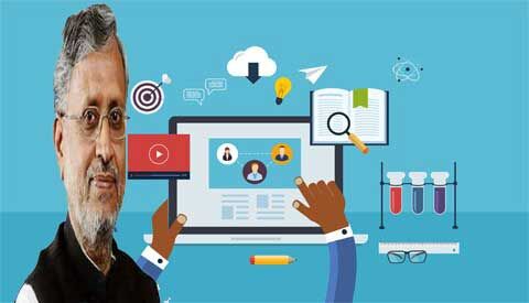 सुशील कुमार मोदी ने कहा - बिहार के सभी स्कूलों में शुरु होगी वर्चुअल क्लास