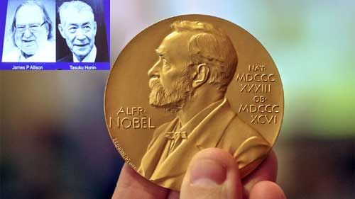 जेम्स एलीसन और तासुकु होन्जो को कैंसर थेरेपी की खोज के लिए चिकित्सा के क्षेत्र का नोबेल पुरस्कार