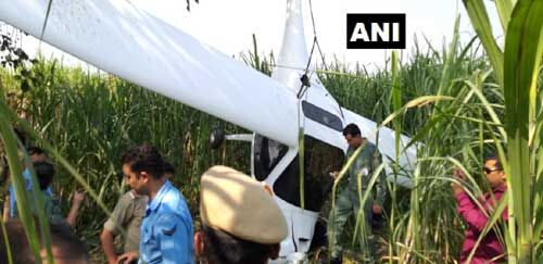 बागपत में एक आईएएफ विमान हुआ क्रेश, पायलट सुरक्षित