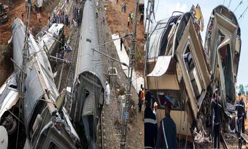 मोरक्को में ट्रेन हुई बेपटरी, 7 की मोत, 125 घायल