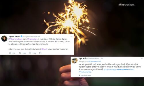 अब सोशल मीडिया पर फूट रहे दीपावली पटाखे