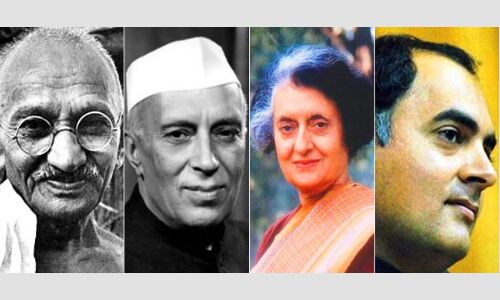 देश में 137 योजनाओं, पुरस्कारों, संस्थानों का नामकरण  नेहरू -गांधी परिवार के सदस्यों के नाम