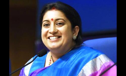 केंद्रीय मंत्री स्मृती इरानी बुधवार को भिण्ड में करेंगी आमसभा और रोड शो