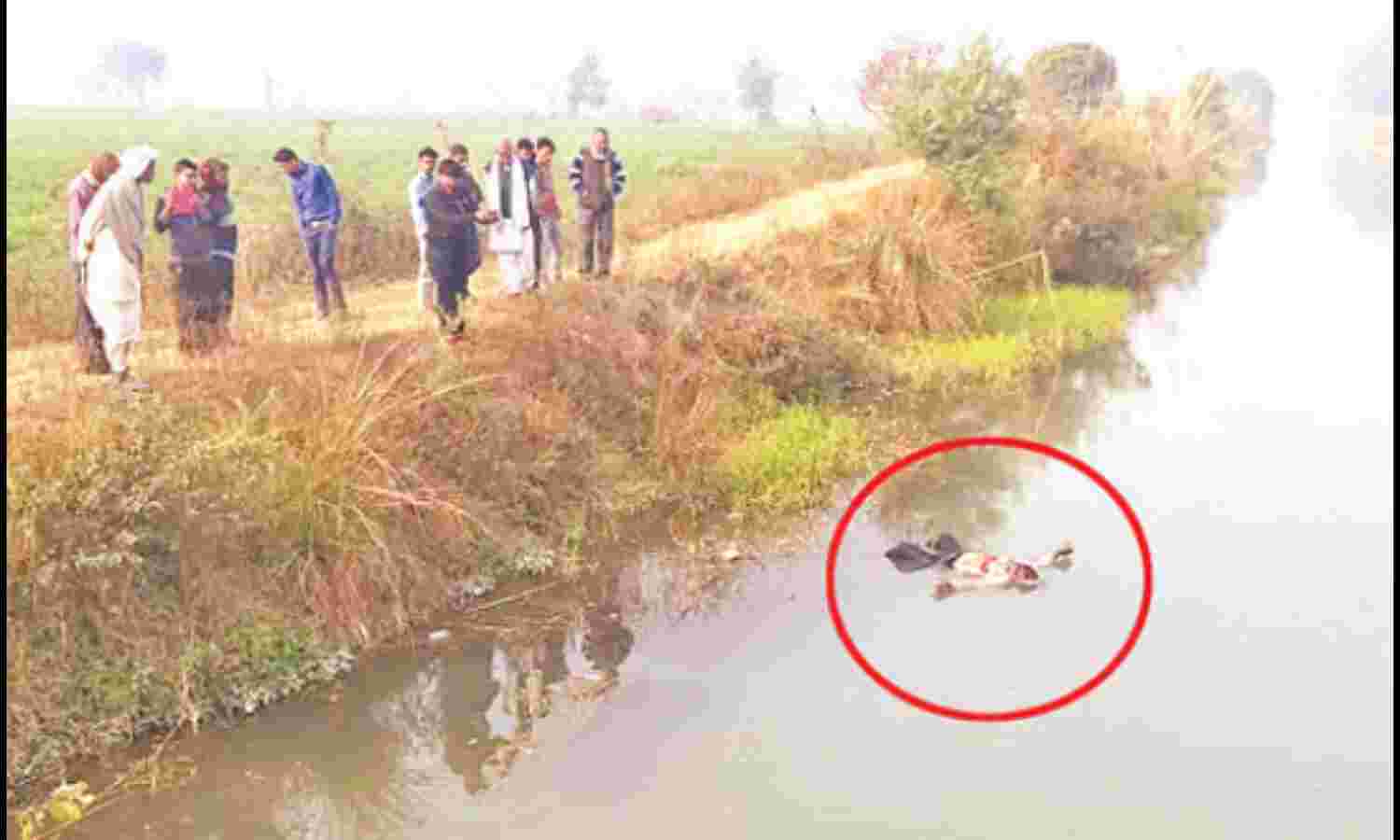 नहर में पड़ा मिला अज्ञात युवक का शव