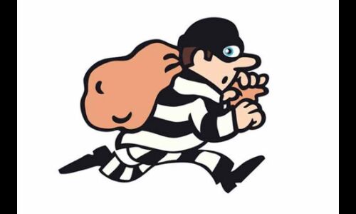 बैंक में चोरी करने घुसे चोरों की पहचान को स्केच जारी