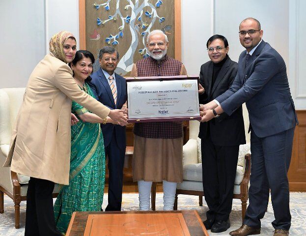 प्रधानमंत्री मोदी पहले फिलिप कोटलर प्रेसिडेंशियल अवॉर्ड से सम्मानित
