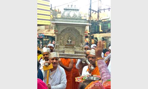 वर्षगांठ पर नकली श्रीजी की शोभायात्रा