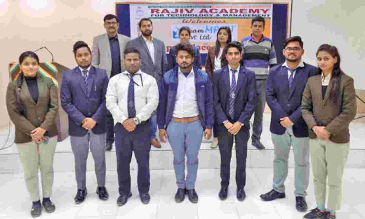 राजीव एकेडमी के दस विद्यार्थियों का एमपीटू आईटी में चयन