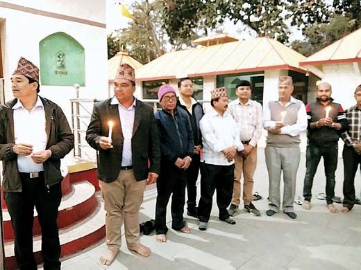 नेपाली समाज ने दी शहीदों को श्रद्धांजलि