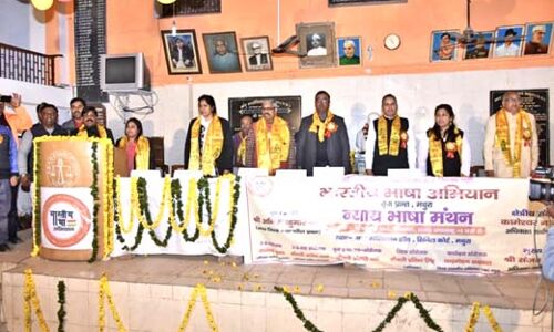 हिंदी वर्णमाला ही अपने आप में एक विशिष्ट शैली : झा