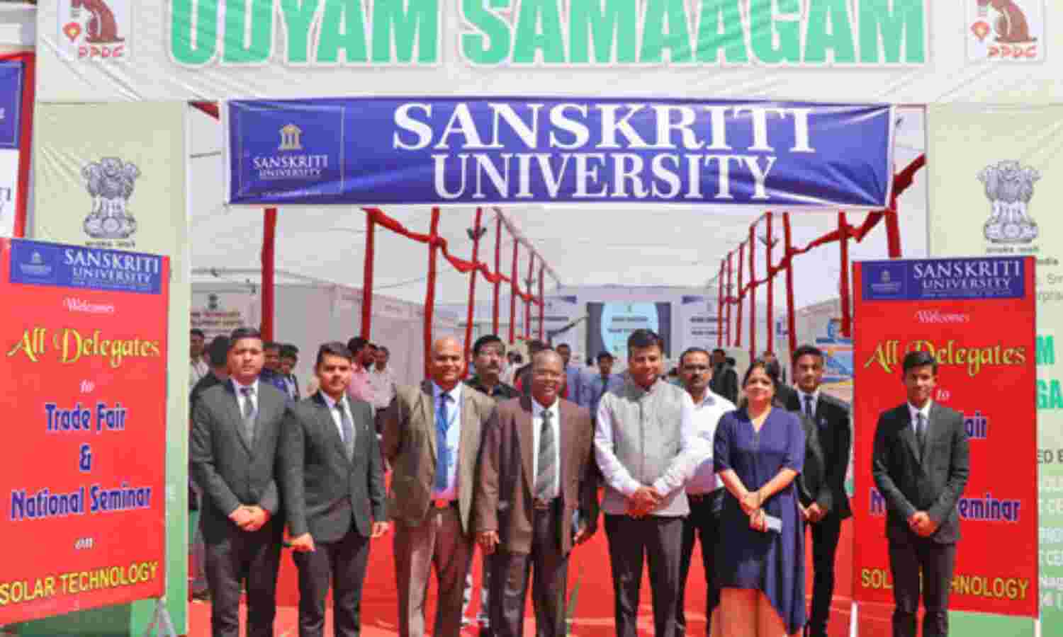 संस्कृति यूनिवर्सिटी परिसर में दो दिवसीय उद्यम समागम का शुभारम्भ