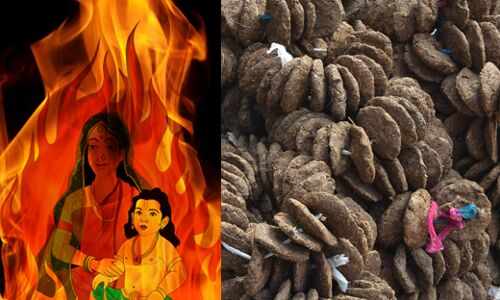 सराफा बाजार में इस बार सवा लाख कंडों की जलेगी होली