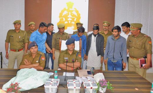 37.91 लाख रूपए से भरे एटीएम को उखाड़कर  कर ले जाने के मामले में तीन गिरफ्तार