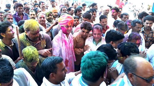 राघौगढ़ किले पर हुआ होली का हल्ला