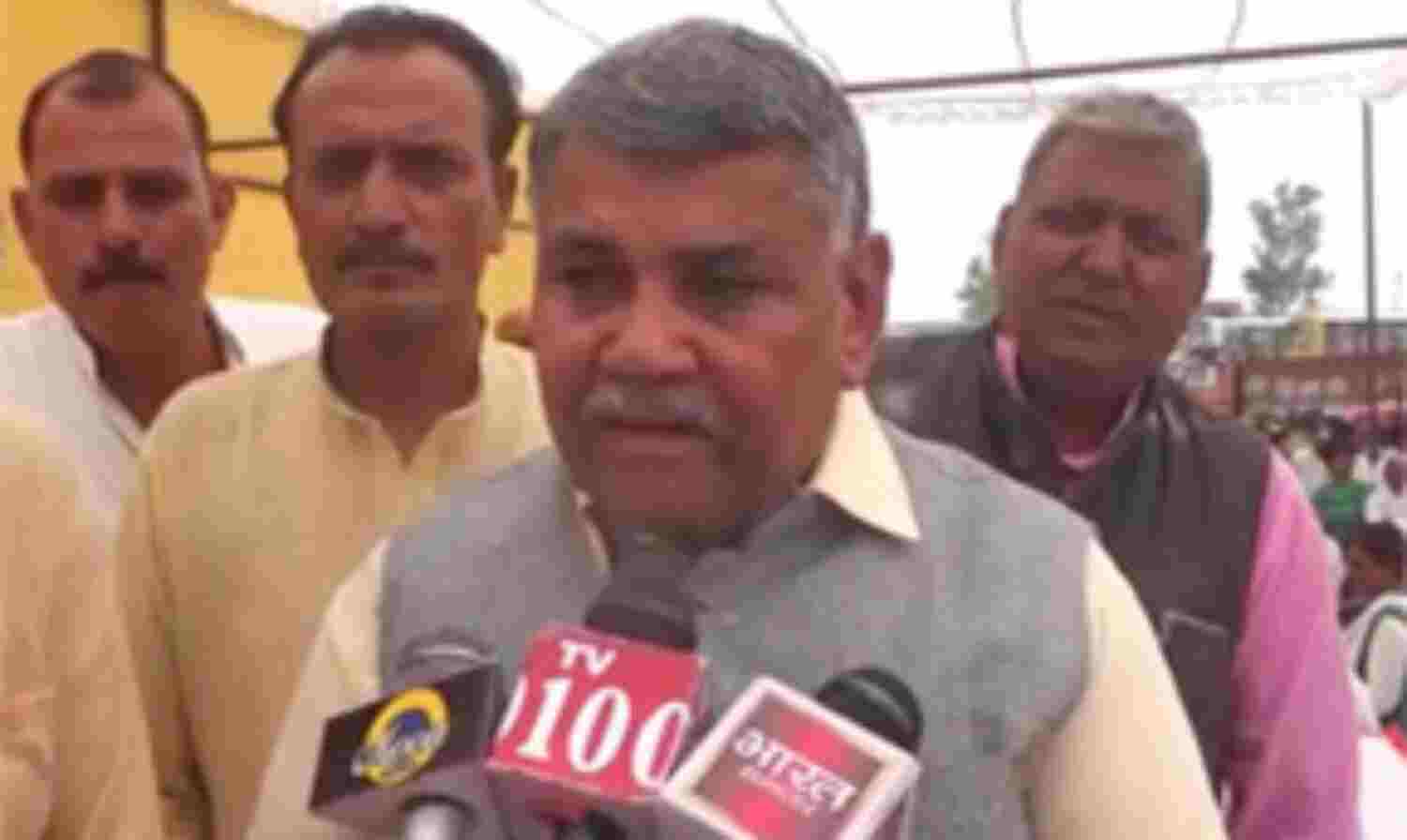 टिकट कटने पर दिखी चौ. बाबूलाल की ताकत