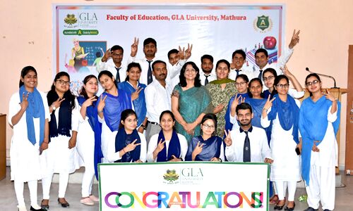 जीएलए बीएड के 20 छात्र-छात्राएं चयनित