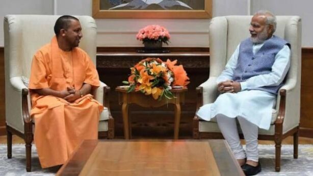 योगी आदित्यनाथ ने की प्रधानमंत्री नरेंद्र मोदी से मुलाकात